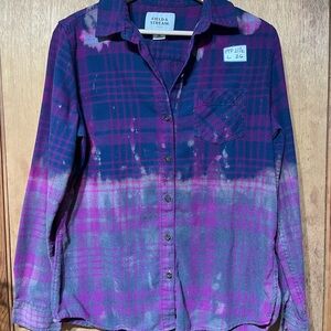 Field‎ & Stream Purple Plaid Button Down Shirt